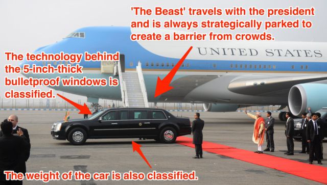 The US President's Car Is Literally "The Beast" on Wheels