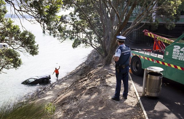 Gripping Images Capture a Daring Water Rescue by Police Officers