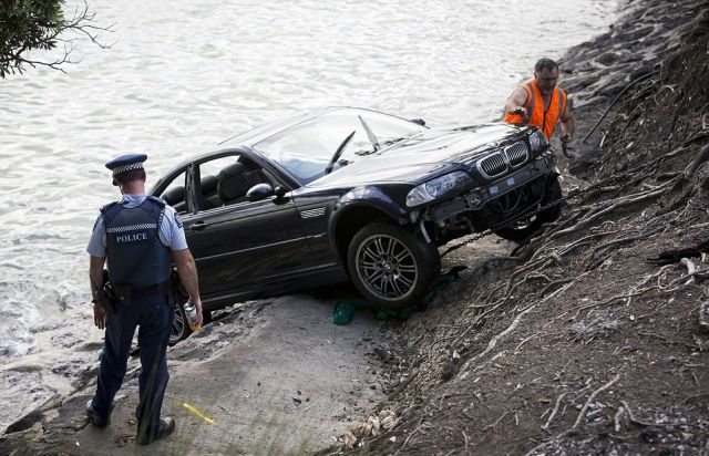 Gripping Images Capture a Daring Water Rescue by Police Officers