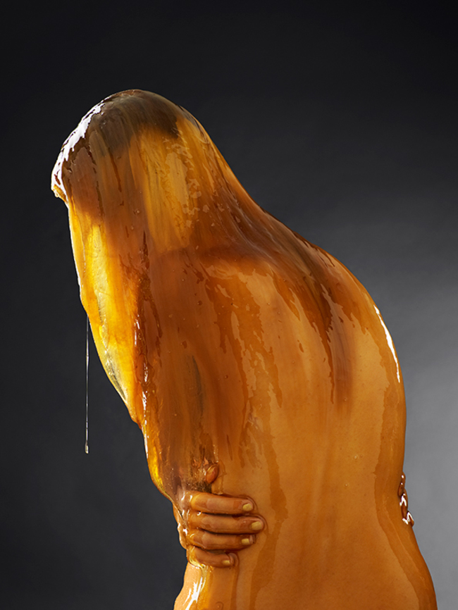 Naked People Completely Drenched In Honey