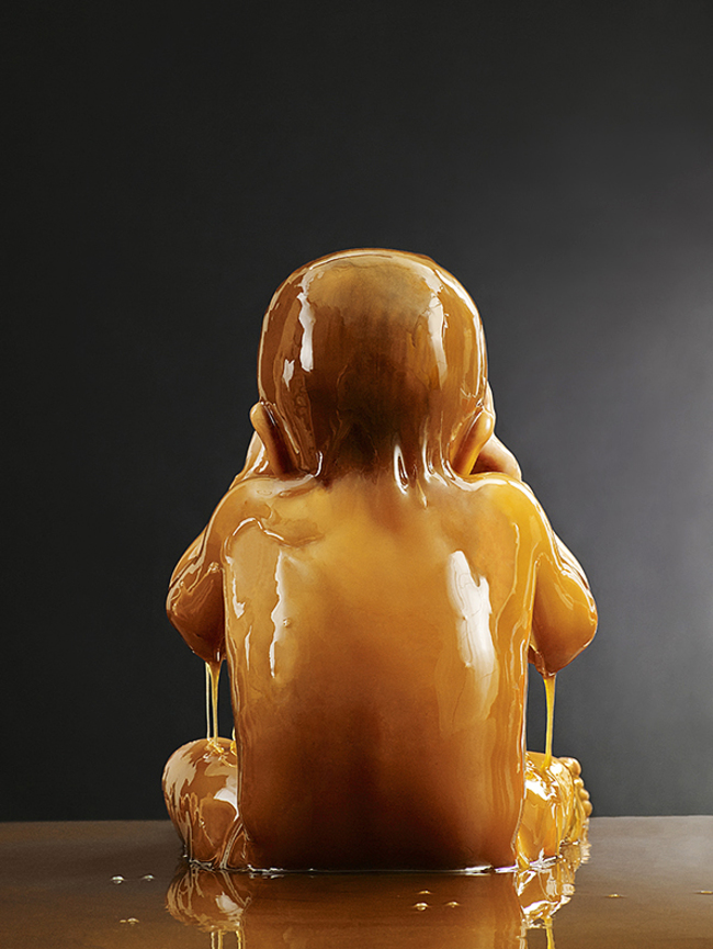 Naked People Completely Drenched In Honey