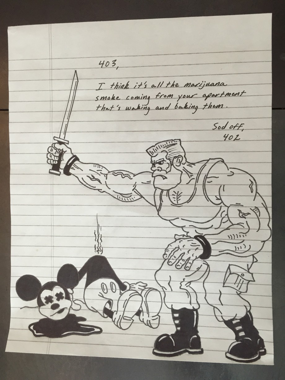 Two Cartoonists Square Off in a Passive-Aggressive Note War