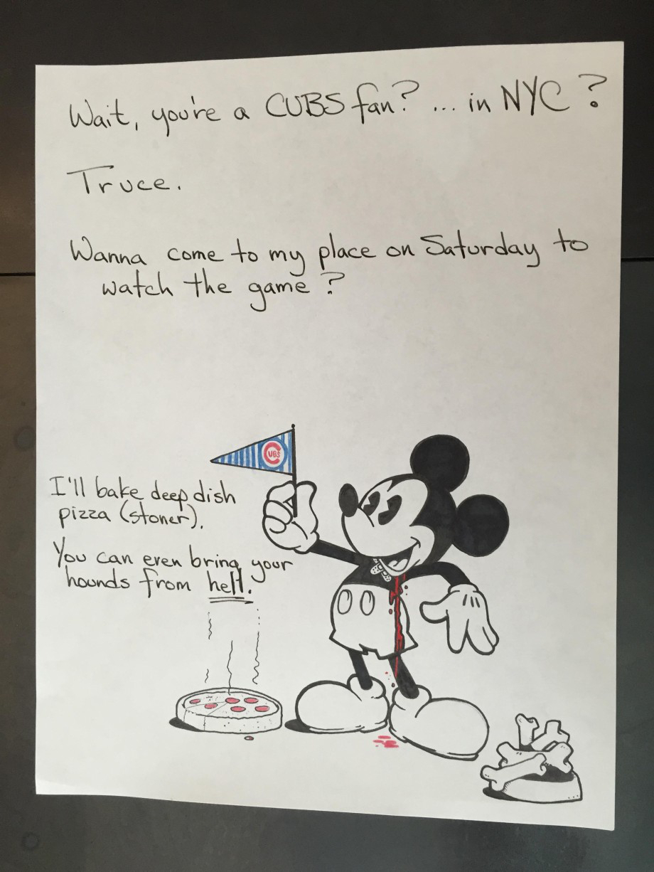 Two Cartoonists Square Off in a Passive-Aggressive Note War