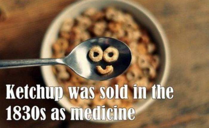 breakfast smile - Ketchup was sold in the 1830s as medicine