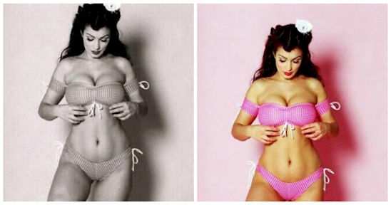 This photo was wrongly circulated as “Time Magazine’s definition of a perfect body 1955″. It’s actually a photo of Aria Giovanni, who was born in 1977.