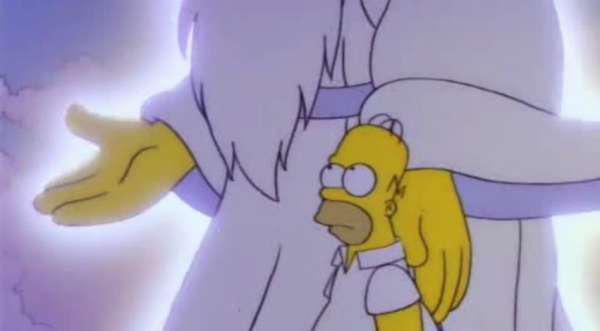 Homer Simpson has been in a coma since 1993. In a 1992 episode Homer asks God what the meaning of life is. God tells him that he will have to wait until he is dead, which will be in 6 months. 6 months later a vending machine falls on Homer putting him into a coma. At the end of the episode when Homer comes out of the coma, he is actually dreaming. This explains why his kids never age. The plot points in the show after this incident are also much crazier. For example, Homer goes to outer space, works for a super villain and meets celebrity after celebrity. It has been well documented that people in comas can sometimes hear what people are saying around them. There could be a TV near his room that is close enough for him to hear which is how he knows about modern celebrities.