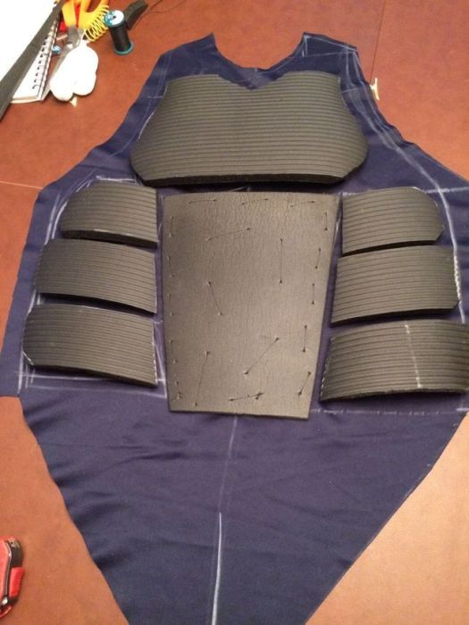 Kid Makes Real Life Batman Suit and Tests it with Knives and Fists