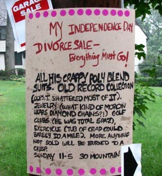20 Honest Garage Sale Signs That You’ll See All Year