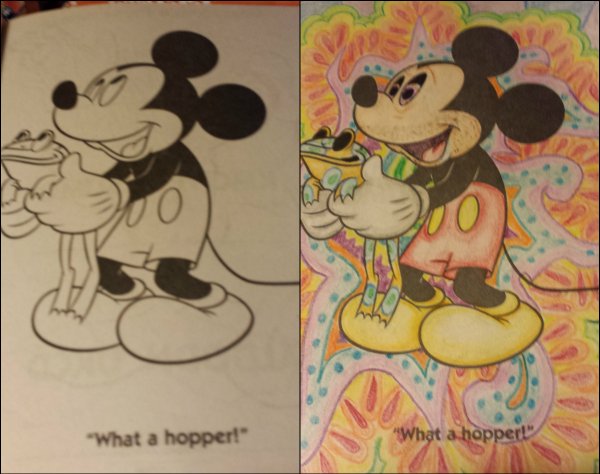 funny coloring book corruptions - "What a hoppert" hat a hopper!