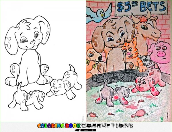 horrible coloring book - Coloring Book Corruptions 1 .com