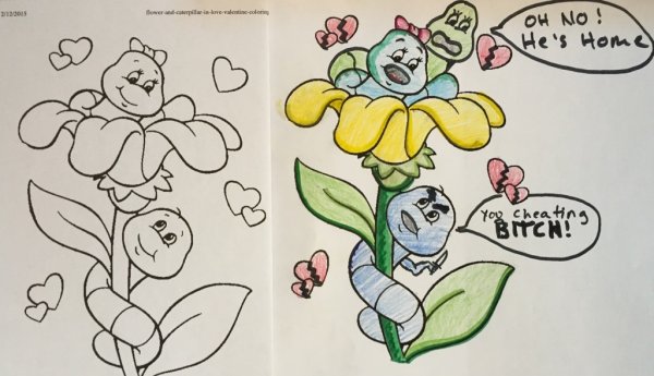 corrupted coloring books - Oh No! He's Home