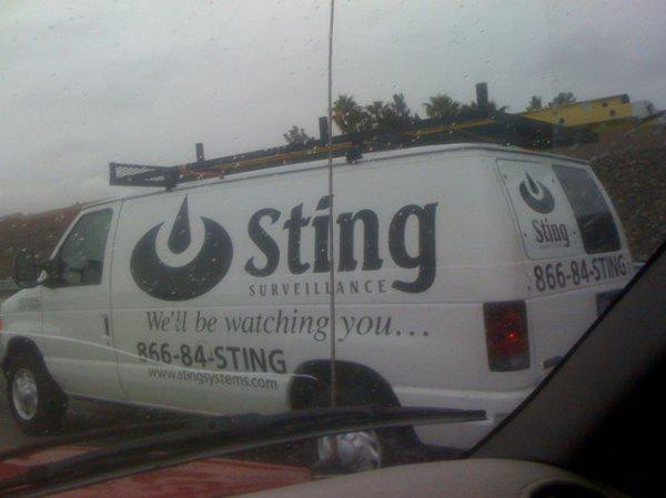 commercial vehicle - sting 86684STING Surveillance We'll be watching you... 86684Sting