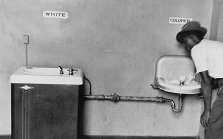 1950, Segregated Water Fountains in North Carolina (by Elliott Erwitt). This picture, which points out the injustice of social segregation, became a well-recognized symbol of the need for change. Looking at it now speaks volumes about how much has changed since then.