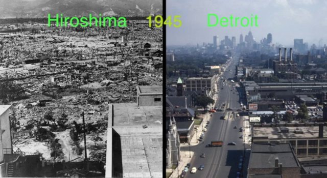 69 Years Later Hiroshima and Detroit