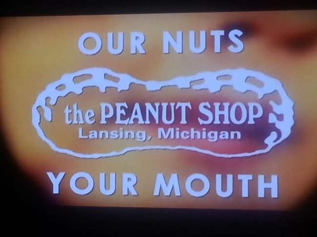 signage - Our Nuts the Peanut Shop Lansing, Michigan Your Mouth