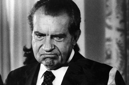 Richard Nixon

Though politically gifted, he will forever be associated with the Watergate scandal and his resignation.