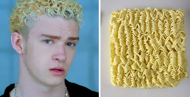 NSYNC wise, the ramen noodle hair we’ve grown to love happened that year. I Drive Myself Crazy came out in 1999.