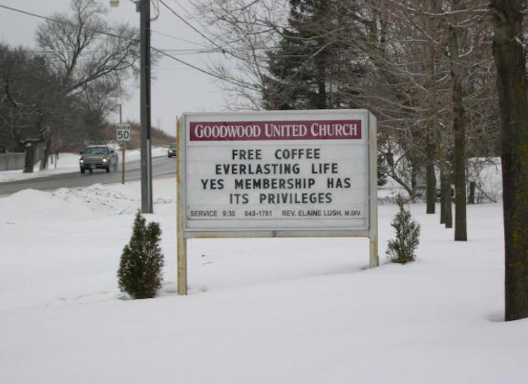 18 Church signs that are funny and real!