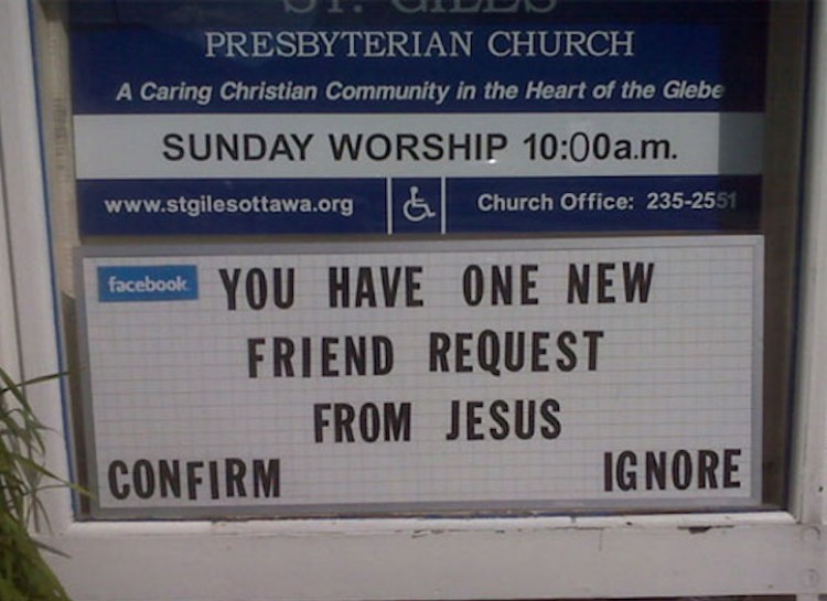 18 Church signs that are funny and real!