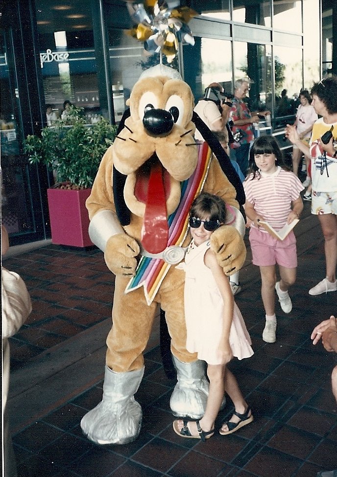 All of the Disney characters wore the rainbow space suits in epcot for the first few years
