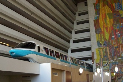 The hotel to stay at (first one on property). You could watch the monorail from your balcony and bug your parents that it was time to go because the monorail was awake.