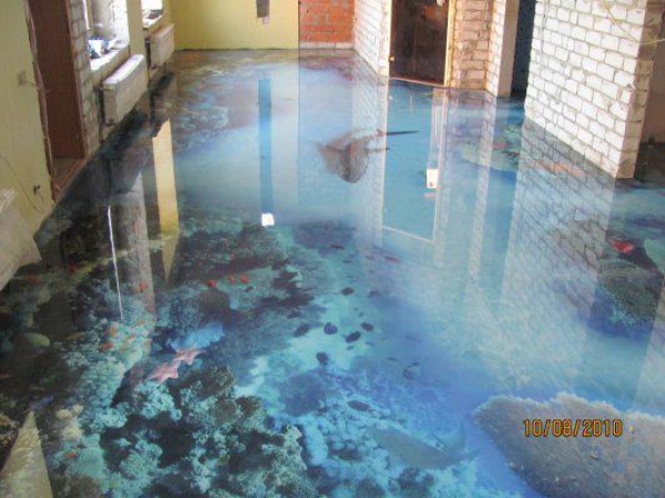 14 Amazing floors that look like water, the ocean, and more