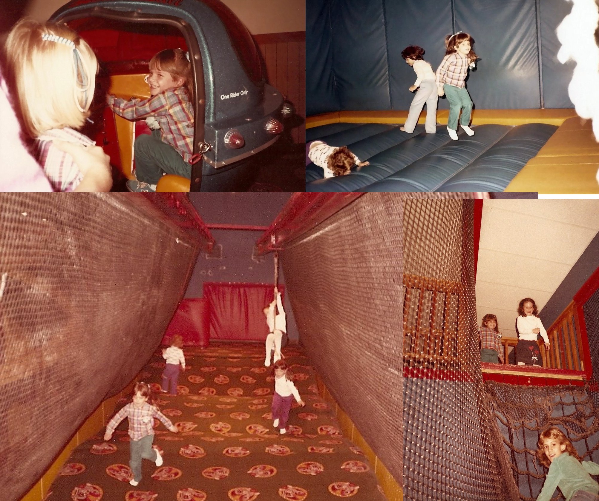 Showbiz Pizza actually involved being ACTIVE- bridges over the ball pits, jumpalines, rides, climbing, sliding, and of course the skeeball
