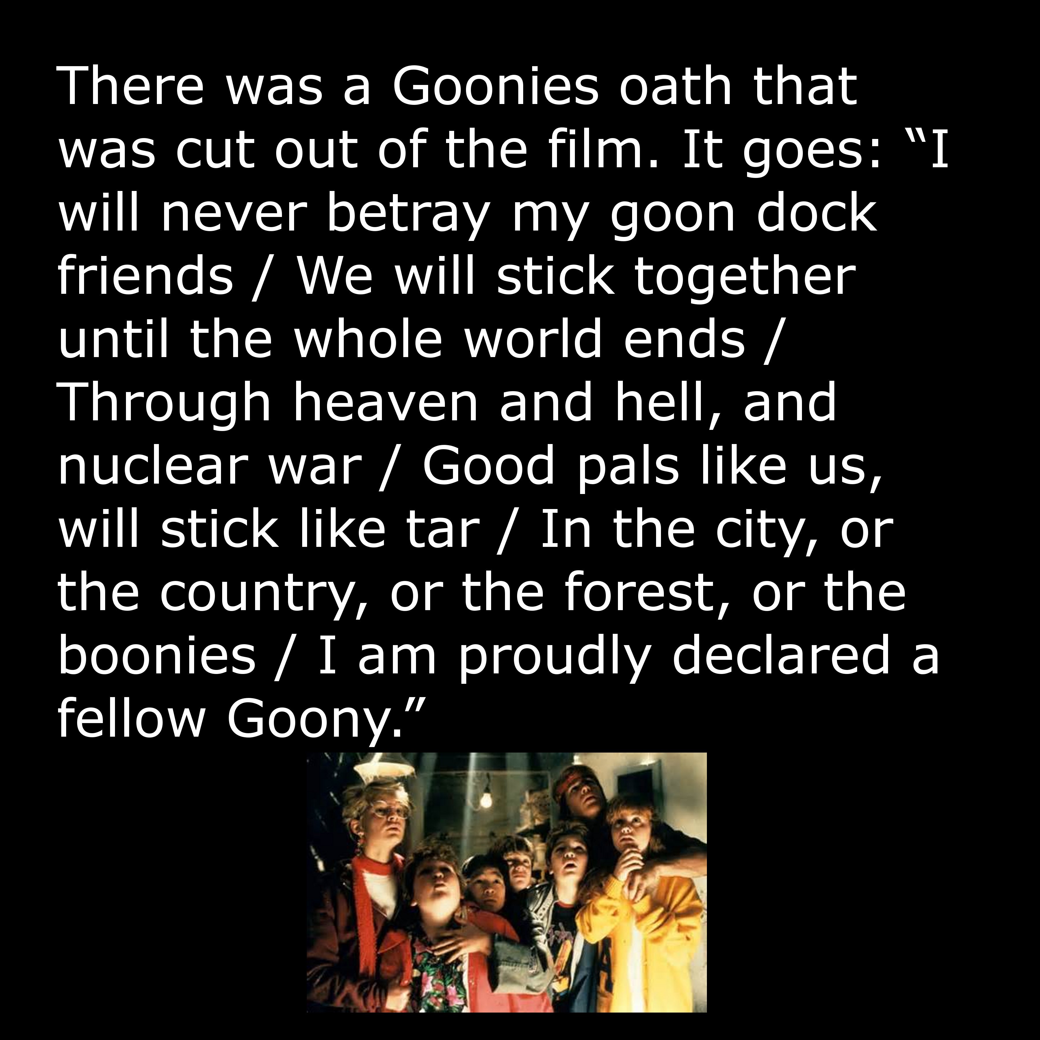 20 Facts For The Goonies' 30th Birthday