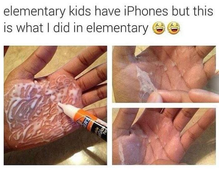 only 90s kids will know - elementary kids have iPhones but this is what I did in elementary 60
