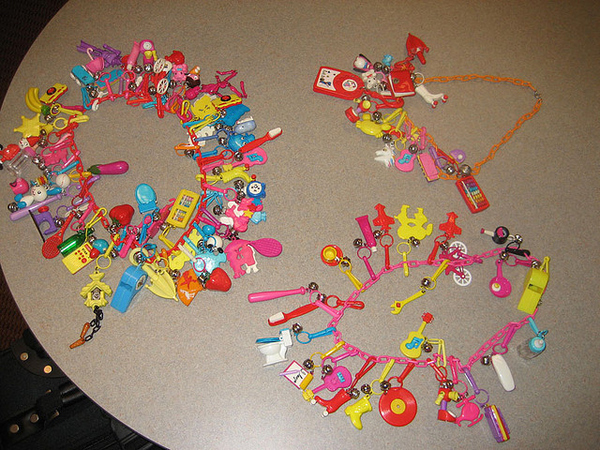 80's toy necklaces -