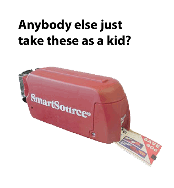 coupon dispenser - Anybody else just take these as a kid? SmartSource Sa