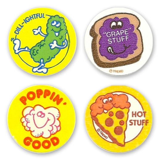 vintage scratch and sniff stickers - Ghtful 7710 "Grape Stuff Oppia Hot Stuff Trend