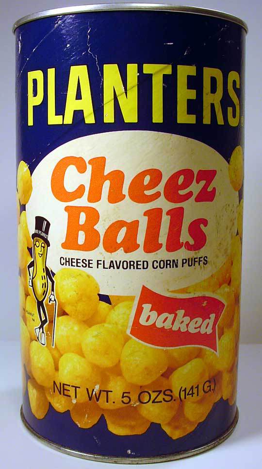 planters cheez balls can - Planters Cheez Balls Cheese Flavored Corn Puffs baked Net Wt. 5 Ozs. 141