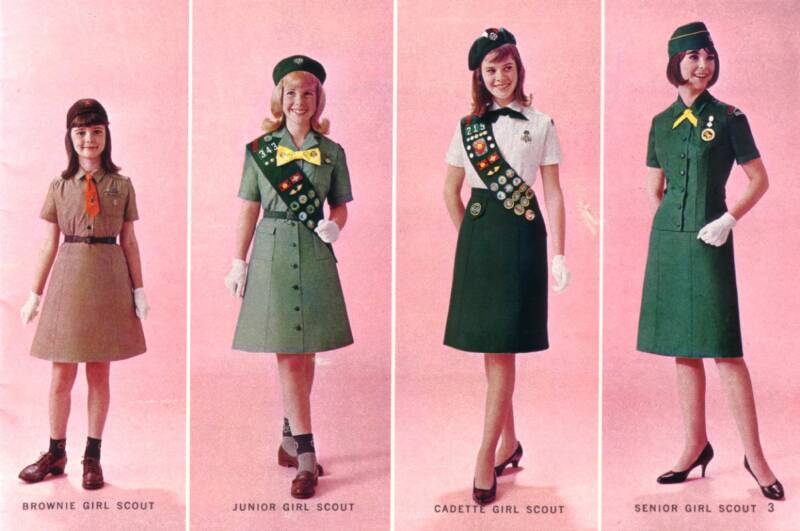 Girl scout uniform of the 70s
