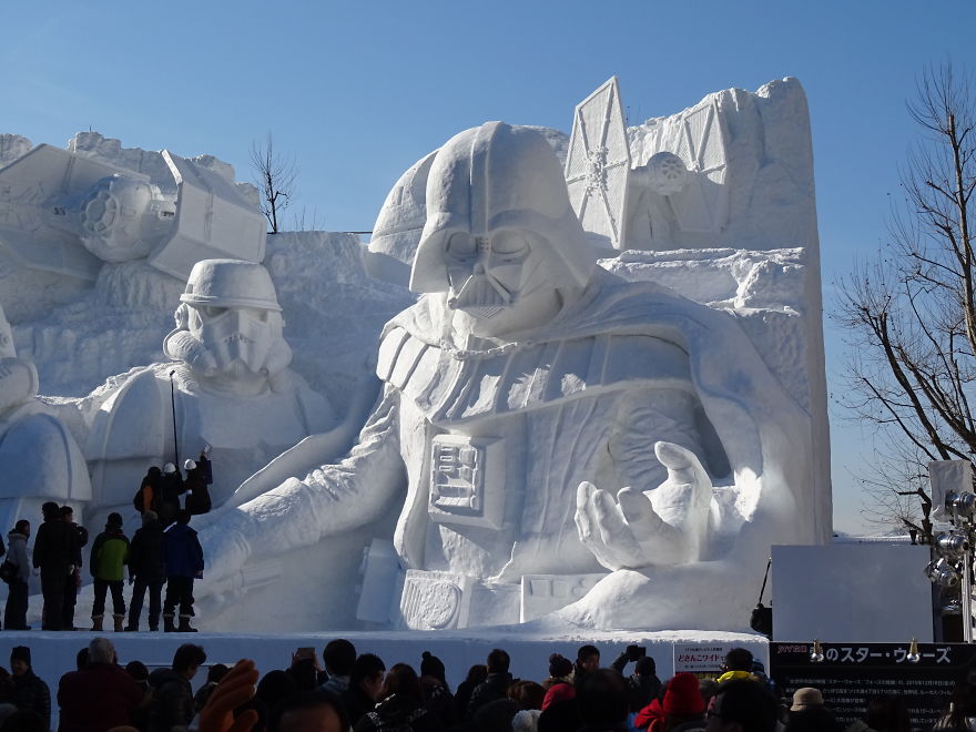 The Snow Festival in Sapporo, Japan