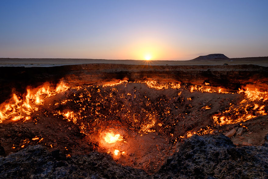Gates To Hell in Derweze, Turkmenistan