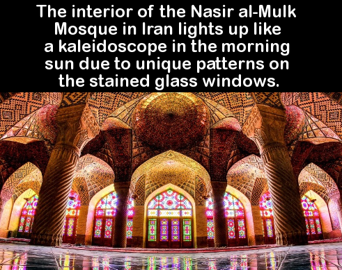 fbi warning on movies - The interior of the Nasir alMulk Mosque in Iran lights up a kaleidoscope in the morning, sun due to unique patterns on the stained glass windows. Ne .