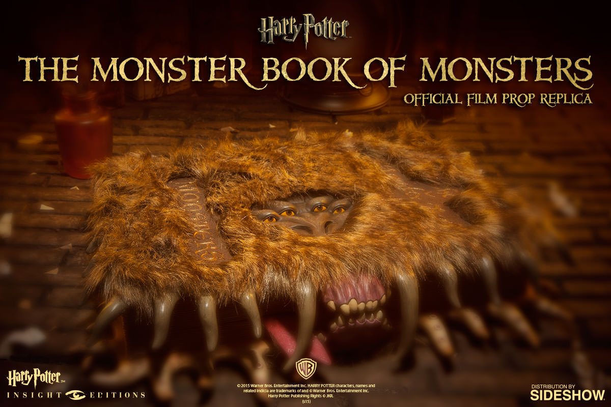 monster book from harry potter - Harry Potter The Monster Book Of Monsters Official Film Prop Replica Harty Potter. Distribution By Insight Editions 2015 Warner Bros. Entertainment Inc. Harry Potter characters, names and related Indicia are trademarks of 