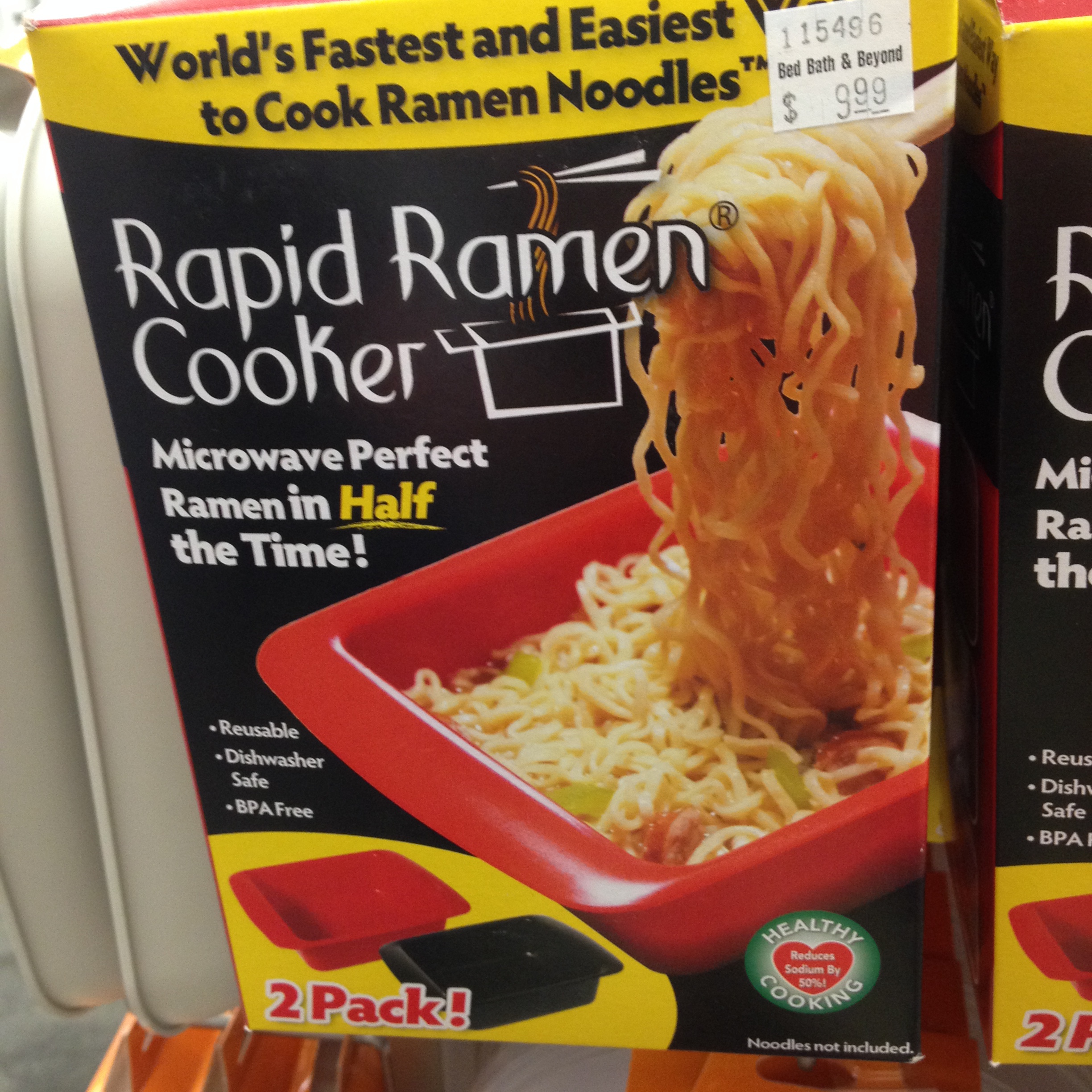 Microwave oven - World's Fastest and Easiest 115496 to Cook Ramen Noodles set but a bevont $999 Rapid Ramen Cooker Mi Microwave Perfect Ramen in Half the Time! Ra th Reusable Diese Sale Bpa Free Reus Dishu Safe Bpai 2 Pack!