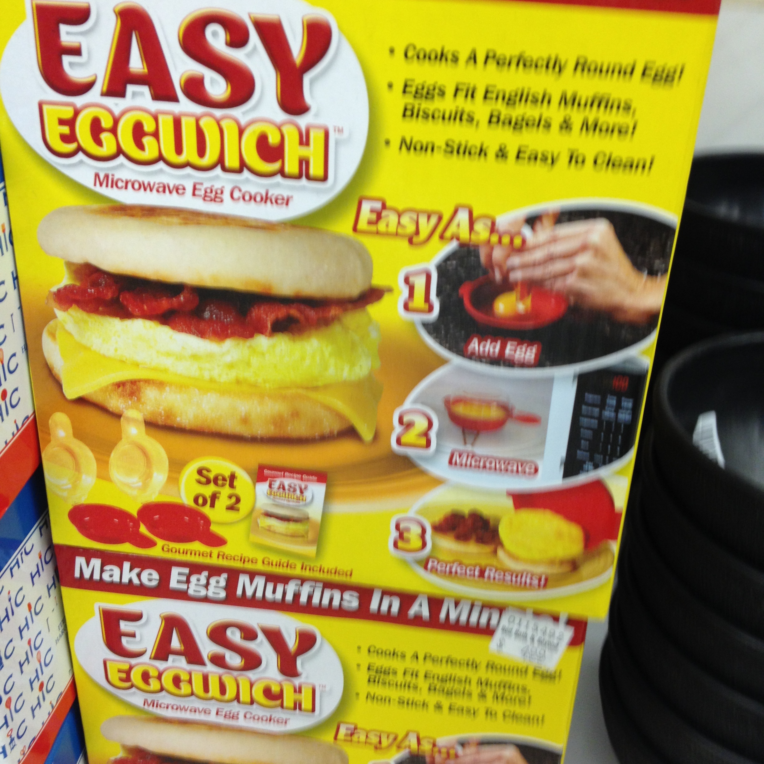 fast food - Easy Eggwich Cooks A Perfectly Pound E EssFit English Murrins, Biscuits, Basels & Marel Non Stick & Easy To Clean Microwave Egg Cooker Easy Ad A E Ind Set of 2 Die Hediya Make Egg Muffins In A Minh Easa Eggusicm We