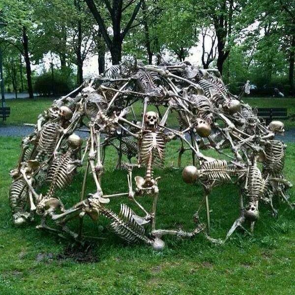 skeletons doing things