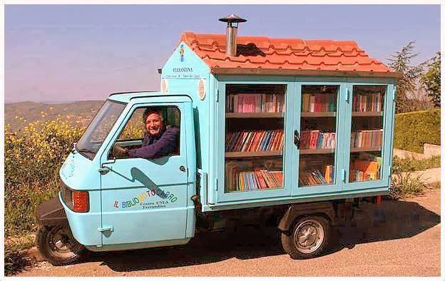 A little mobile library in a very small town