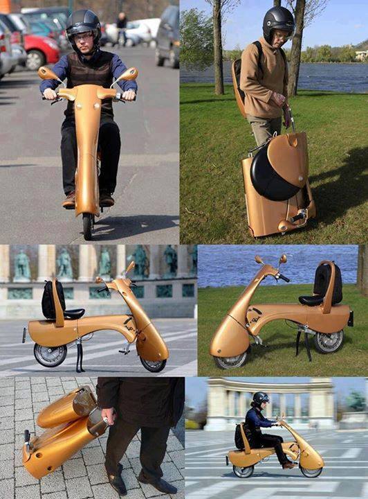 A collapsible bike seems like a great idea, but it must be heavy!