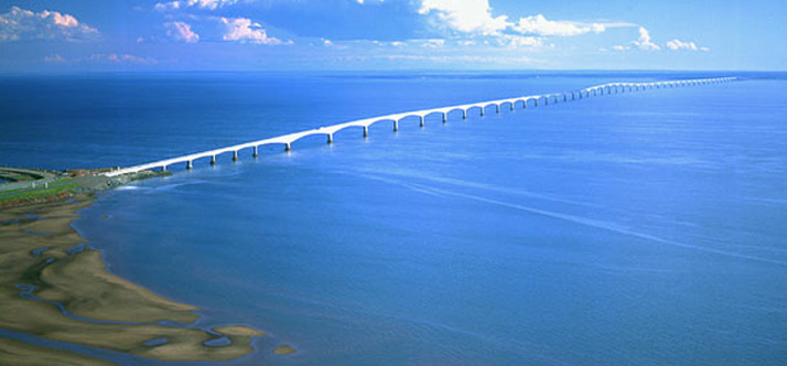 Canada's Confederation Bridge seems to go on forever