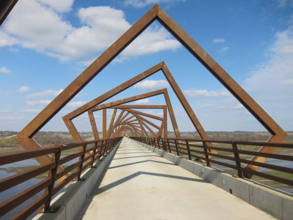 The High Trestle Trail Bridge in Iowa