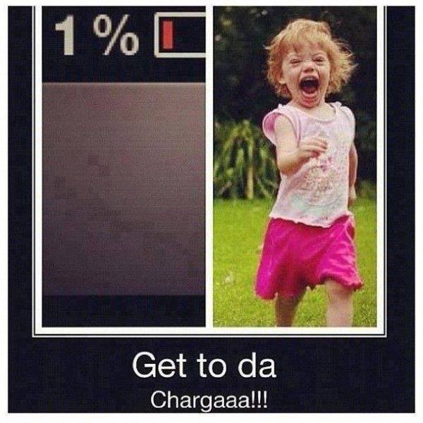 get to the charger meme little girl - 1% Get to da Chargaaa!!!