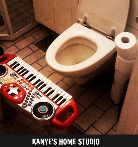 toilet - 0000000 Kanye'S Home Studio