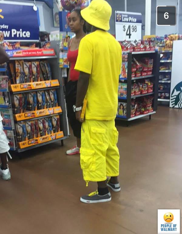 Walmart camouflage- only works near the bananas, though.