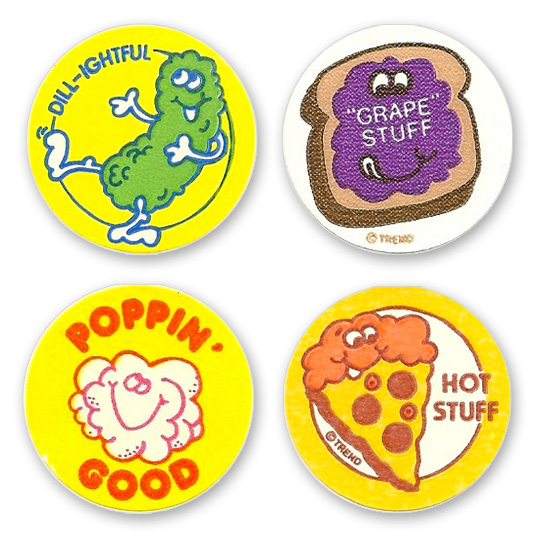 Teachers gave scratch n sniff stickers