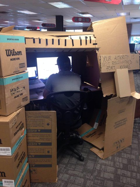 Do not enter my work fort.